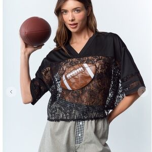 Rareraw “ Touchdown “ Rareraw Football Graphic Mesh Top 57
